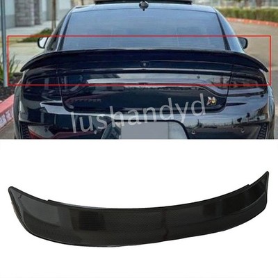 Trunk Spoiler Wing Carbon Look Redeye Style Highkick For 2015-2023 Dodge Charger