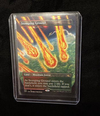 Wizards of the Coast MTG Unfinity Stomping Ground 280 Borderless Foil Rare EN