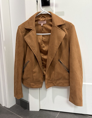 Philosophy Republic Clothing Women's Size XS Faux Suede Moto Jacket