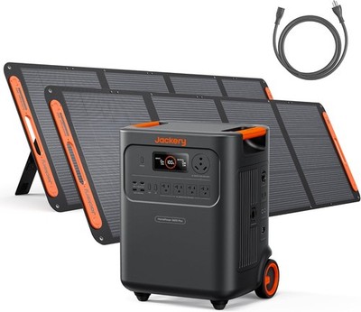 Jackery HomePower 3600 Plus Portable Power Station with 2x 200W Solar Panel