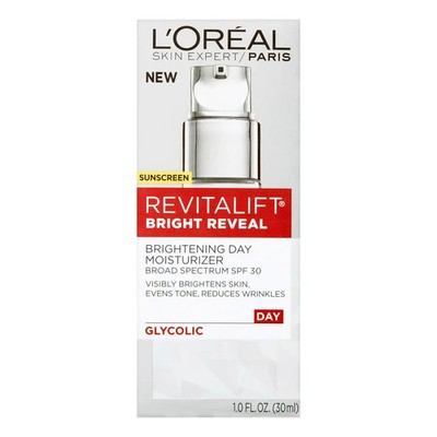L'oreal Paris Revitalift Bright Reveal SPF30 Brightening Day Moisturizer 1oz