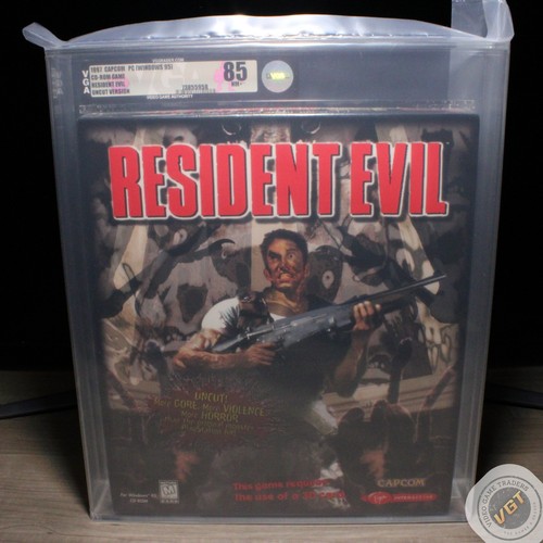 VGA 85 NM+ - Resident Evil 1 Uncut BIG BOX PC Game Capcom 1997 NEW! - RARE!