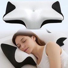 Contour Neck Pillow Neck Relief Ergonomic Cervical Pillow Memory Foam Bed Pillow