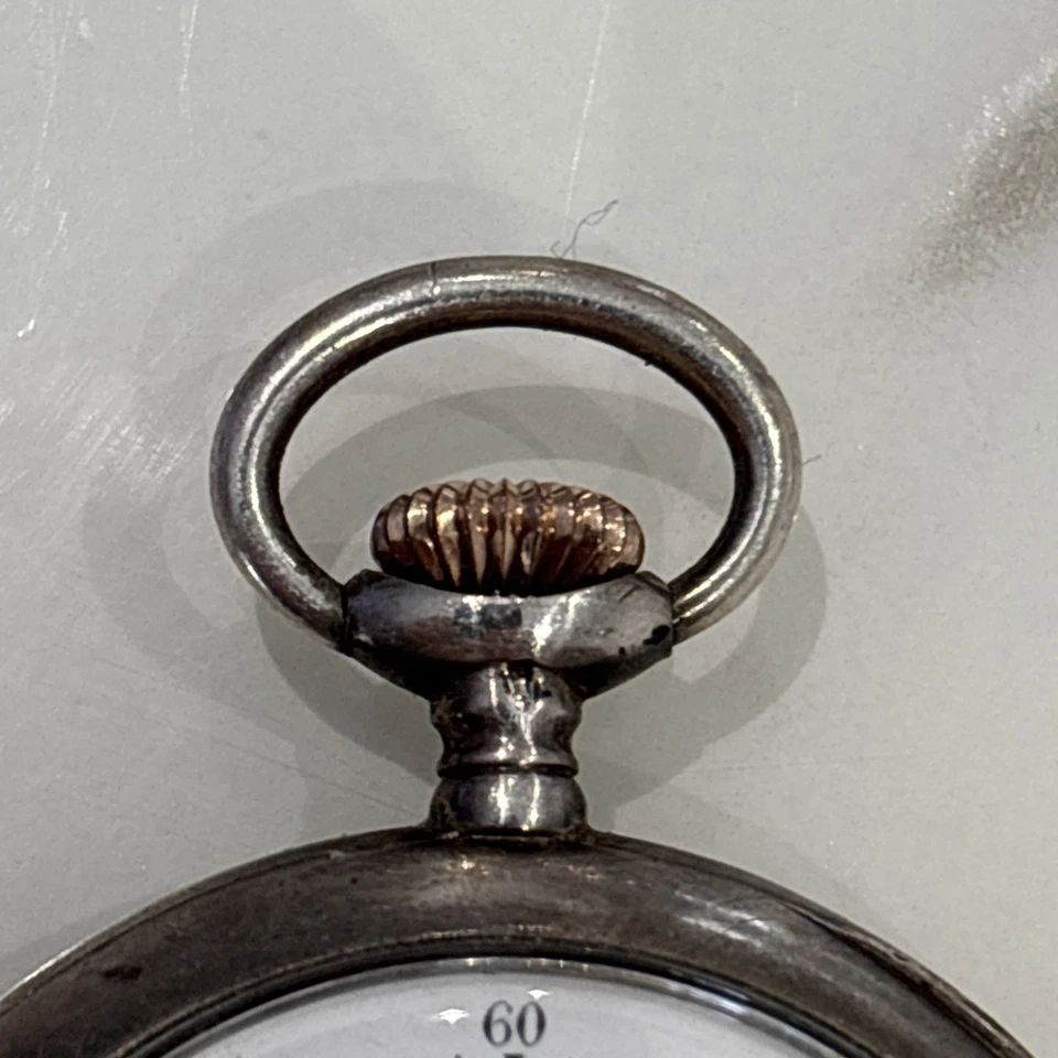 Ancienne montre gousset homme argent oméga - Photo 2/4