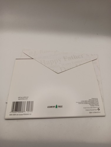 Vintage Father's Day Card with Envelope Leanin'Tree Unused - 第 4/9 張圖片