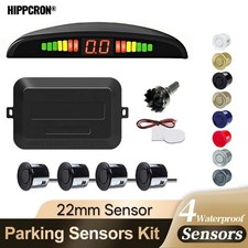 Car LED Parking Sensor Kit Monitor System 4 Sensors Universal for 12V Vehicles