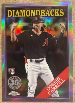 2023 Topps Chrome Update Series - 1988 Topps Baseball Corbin Carroll #88CU-20...