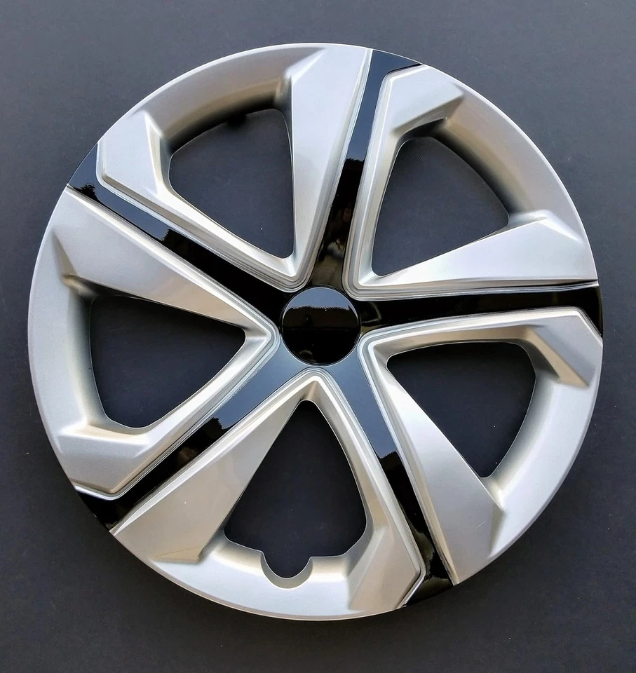 Nuevas cubiertas de rueda para Honda Civic 2016-2018 16 pulgadas; 5 radios; plateadas/negras (4) Foto 2 de 2