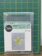 Sizzix Impresslits Make A Wish Die & Embossing Folder Set Star Moon Jen Long
