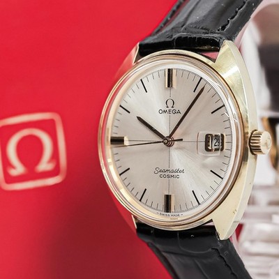 *NEAR MINT w/Case* Vintage OMEGA Seamaster COSMIC TOOL.107 Hand Winding Gold Men