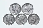High Grade Lot 1935 1936 1939 1936 1937 Mercury Dime Collection *503
