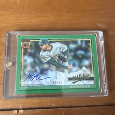 MASON MILLER 2026 Topps Series 1 1991 Green Auto 69/99 #91A-MAS Color match 