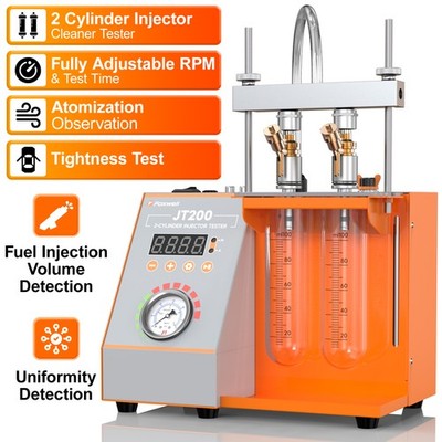 FOXWELL JT200 Dual Channel Fuel Injector Cleaner and Nozzle Performance Analyzer