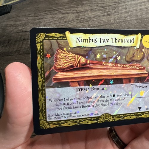 Harry Potter Nimbus Two Thousand 16/80 Foil Rare Holo Quidditch Cup Card - Picture 2 of 7