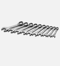 Sk Tools 86240 10-piece Metric Stubby Combination Wrench Set 10mm-19mm