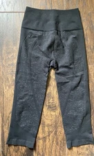 Lululemon Ebb to Flow 7/8 Leggings Black And Charcoal, Size 6, New Without Tags