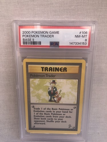 Pokémon Trader graded PSA 8 for sale on eBay