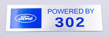 Ford Powered By 302 Decal Vintage Small Block Ford Performance Decal Pair