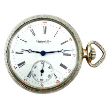 Antique 16s 1908 Illinois Engraved 11 Jewel Hunter Pocket Watch 172 Getty USA