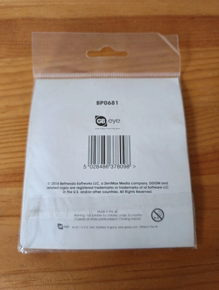 Rare Set De Badges Doom Video Game Bethesda - Photo 2/2