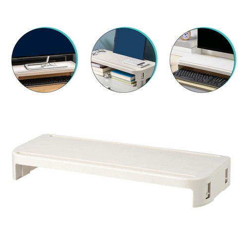 Computer Heightened Shelf Office Monitor Storage Racks Holding Base - 第 1/12 張圖片