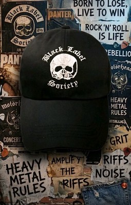 Black Label Society Hat BLS Zakk Wylde Skull Baseball Cap Black