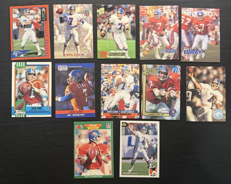 John Elway - NFL Lot (12) Denver Broncos HOF