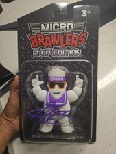 Matt Cardona Signed Micro Brawler 2-up Marshm...