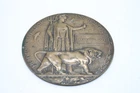 # Antique WW1 Military Death Plaque 'Frank Burditt' Not Researched