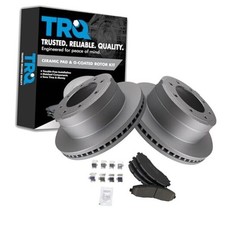 Rear Brake Pad  Rotor Kit Brake Pads Brake Rotor Ceramic Premium G-Coated