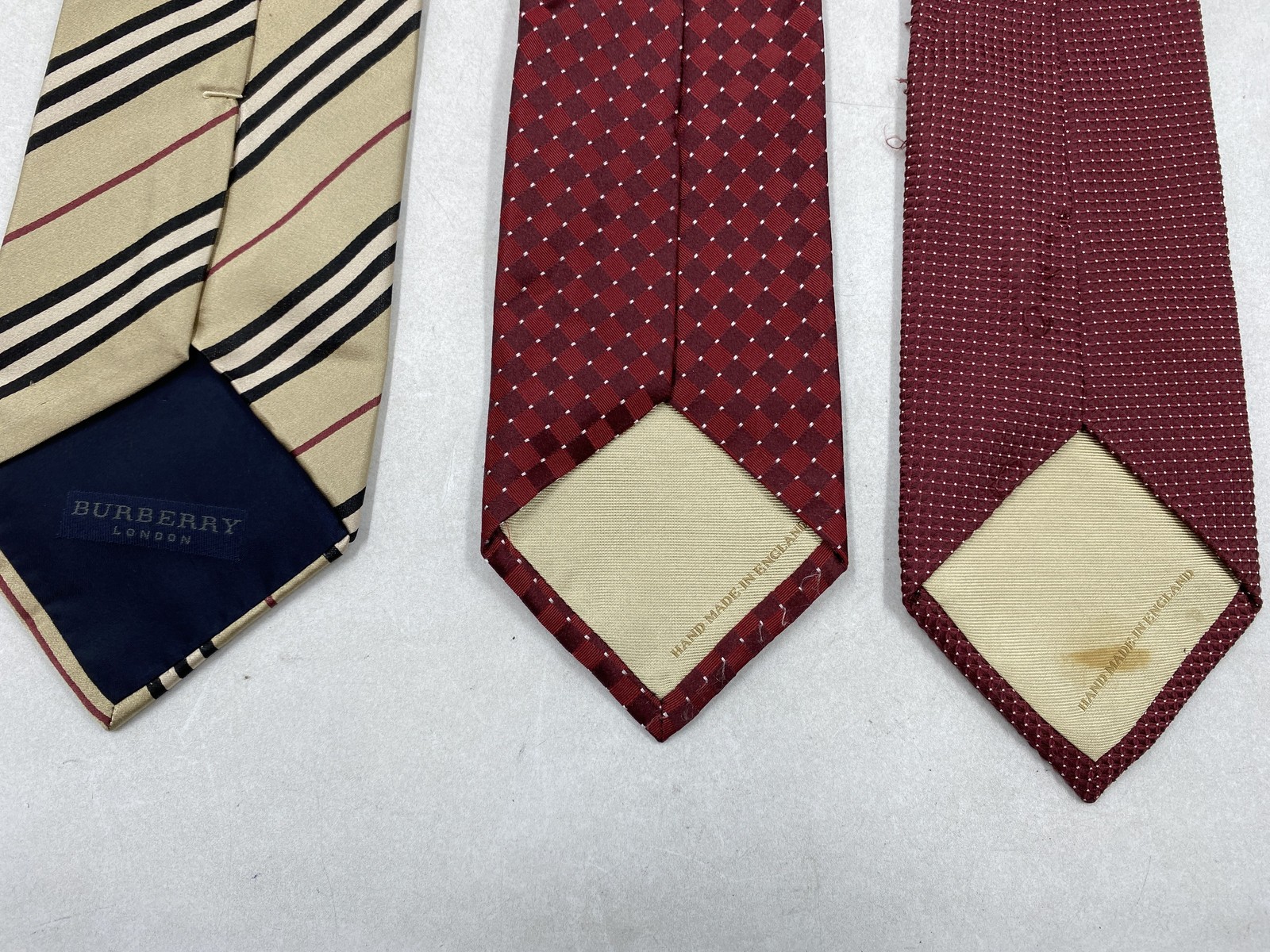 Burberry Multicolor Stripe Dot Pattern Classic Ti… - image 5