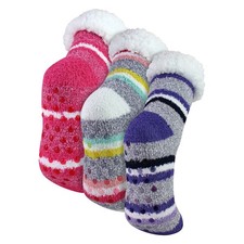 Sock Snob - 3 Pairs Women's Soft Fluffy Lounge Socks  Warm Cozy Slipper Socks