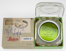 Leica Chrome 13096B Ernst Leitz Wetzlar E-39 GGR Green Filter Box1 ...... MINT