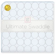 SwaddleDesigns Large Receiving Blanket, Ultimate Swaddle for Baby Boys, Softest