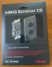 AudioQuest NRG Edison 15a audiophile grade A/C outlet New