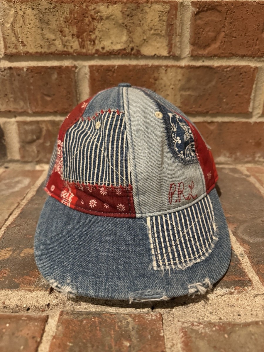 New Ralph Lauren Polo Denim & Supply Patchwork Bandana Baseball