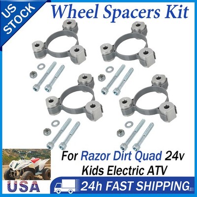 For Razor Dirt Quad Wheel Spacer Kit  3'' Front 2'' Rear 24v/36v Stability Upgrade