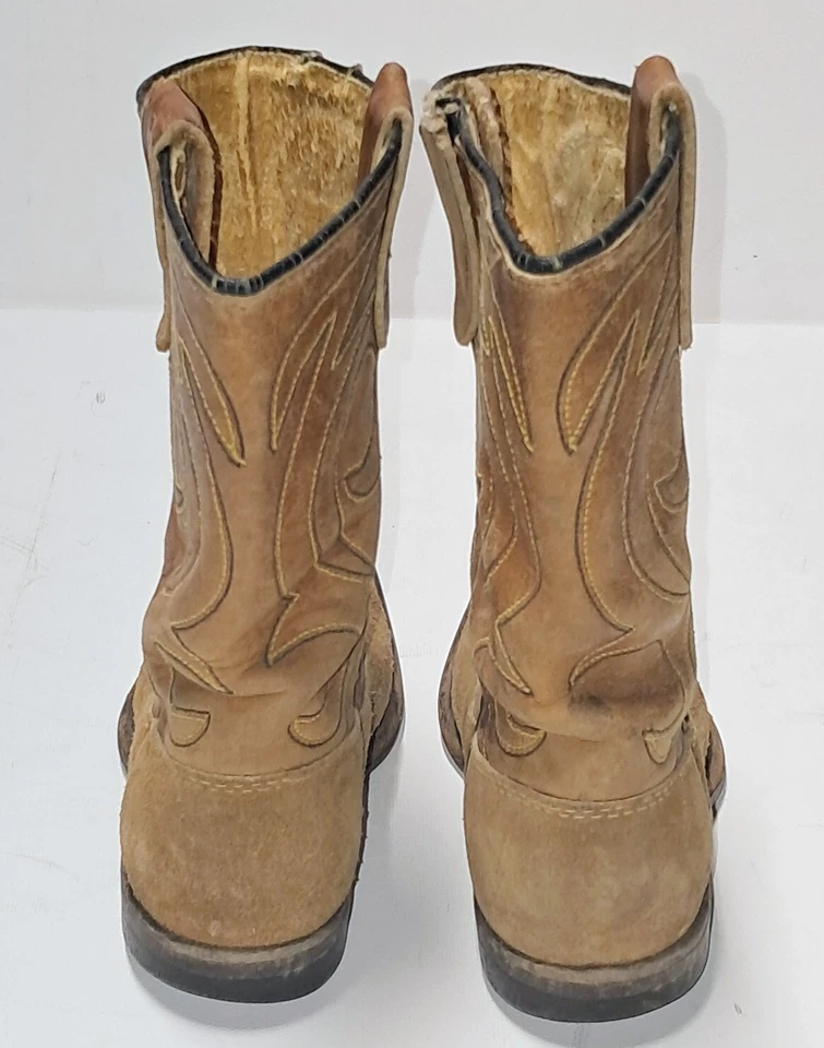 Botas de vaquero vintage para niños pequeños de Texas Boot Co. marrón Foto 4 de 4
