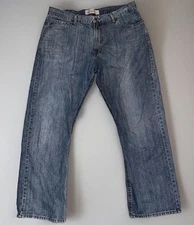 Wrangler Jeans Men's 38x30 Relaxed Boot Blue 100% Cotton Cowboy Western Classic