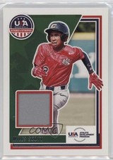 2022 Panini USA Baseball Stars & Stripes Materials Miles Scott #USAM-MS 0rd2