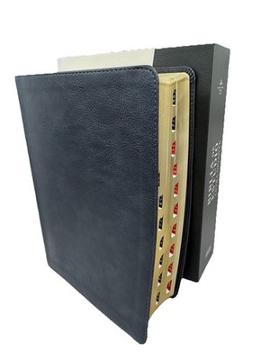 Rvr 1960 Biblia de Estudio Letra Gigante, Gris, Simil Piel Con Imitation Leather