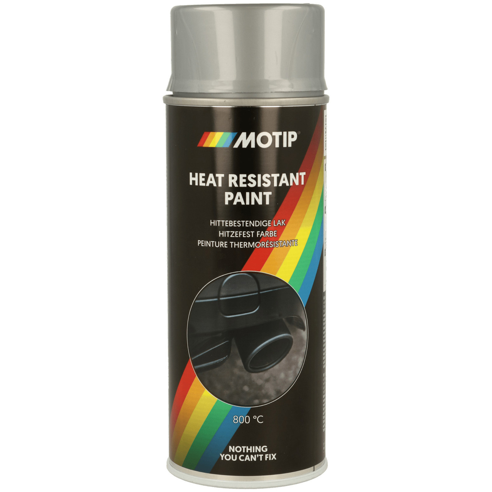 MOTIP Heat Resistant Paint Silver High Temperature Untreated Treated Spray 400ml - Image 3