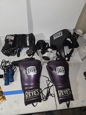 Title Boxing Sparring Headgear, Groin,  Gloves + Other Gear Med size  Read desc