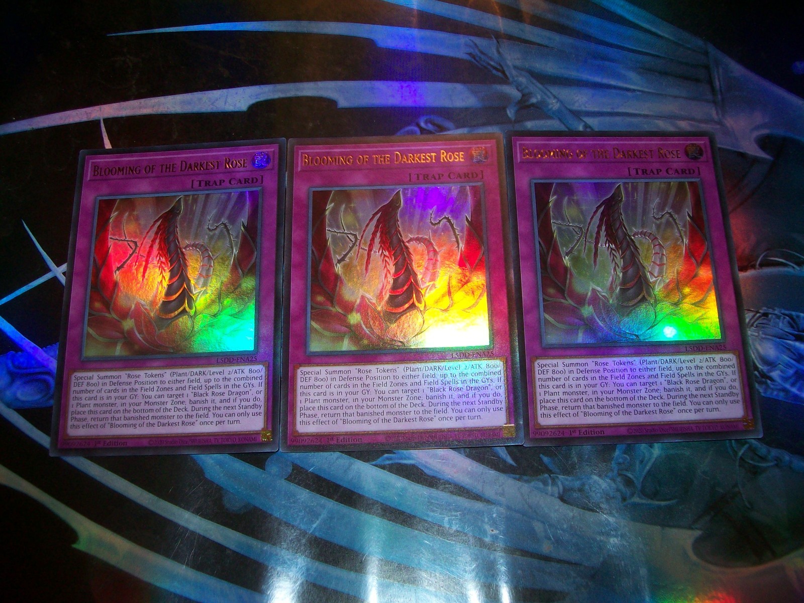 Blooming of the Darkest Rose L5DD-ENA25 YuGiOh Legendary 5D's Decks trading card — raw and PSA graded price guide