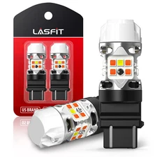 LASFIT 3157 Switchback LED Turn Signal Lights Anti Hyper Flash Blubs W Canbus