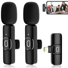 Jyx Dual Wireless Lavalier Microphone For Iphone Clip-on Mini Lapel Mics With Cl