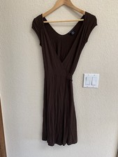 Banana Republic Brown Knit Wrap Dress Size XS