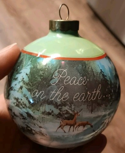 Peace On Earth Light & Musical Christmas Ornament 1985 American Greetings VIDEO - Picture 2 of 11