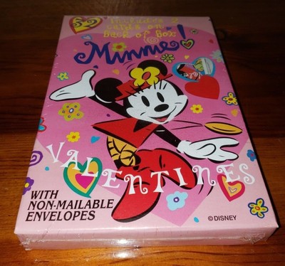 Vintage NOS box 32 Minnie Mouse Disney Valentines Day ...