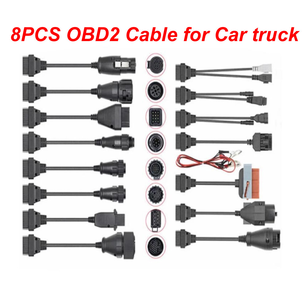8 Câbles adaptateurs pour diagnostic auto AUTOCOM Delphi ds150e